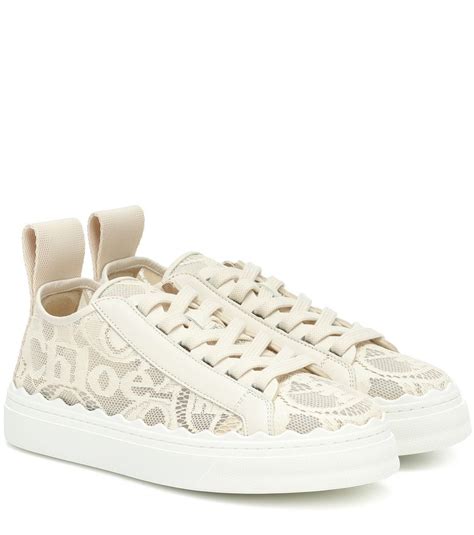 chloe sneakee|chloe lace sneakers.